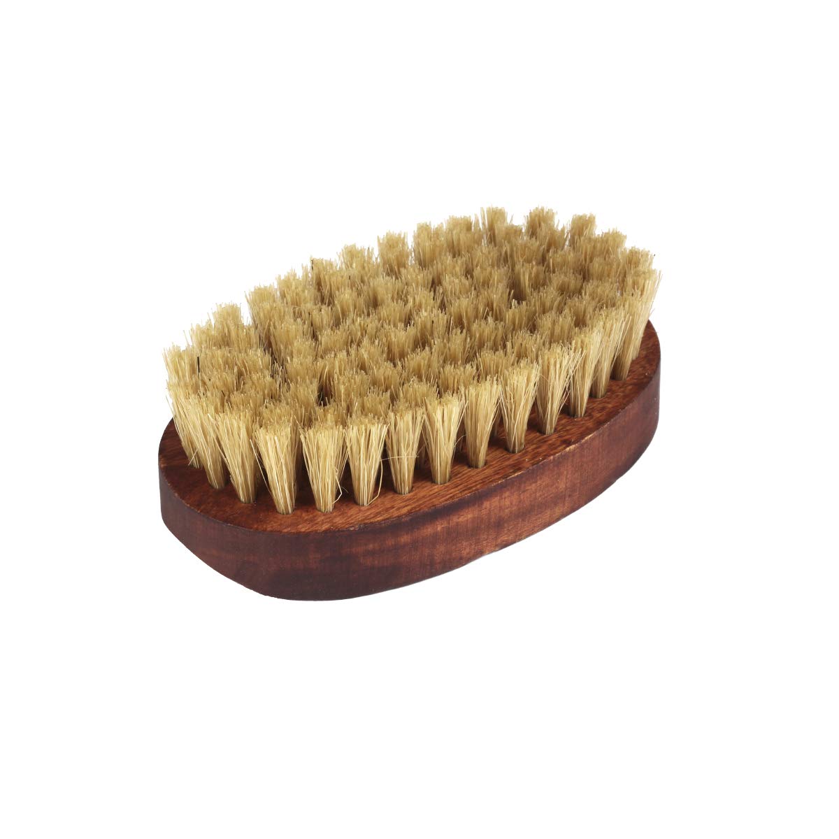 Premium Travel Beard Brush with Natural Boar Bristles & Walnut Wood Handle - Compact Tapered Design by CASTO - Perfect for Grooming On-The-Go, Travel Kits & Daily Beard Care Routine