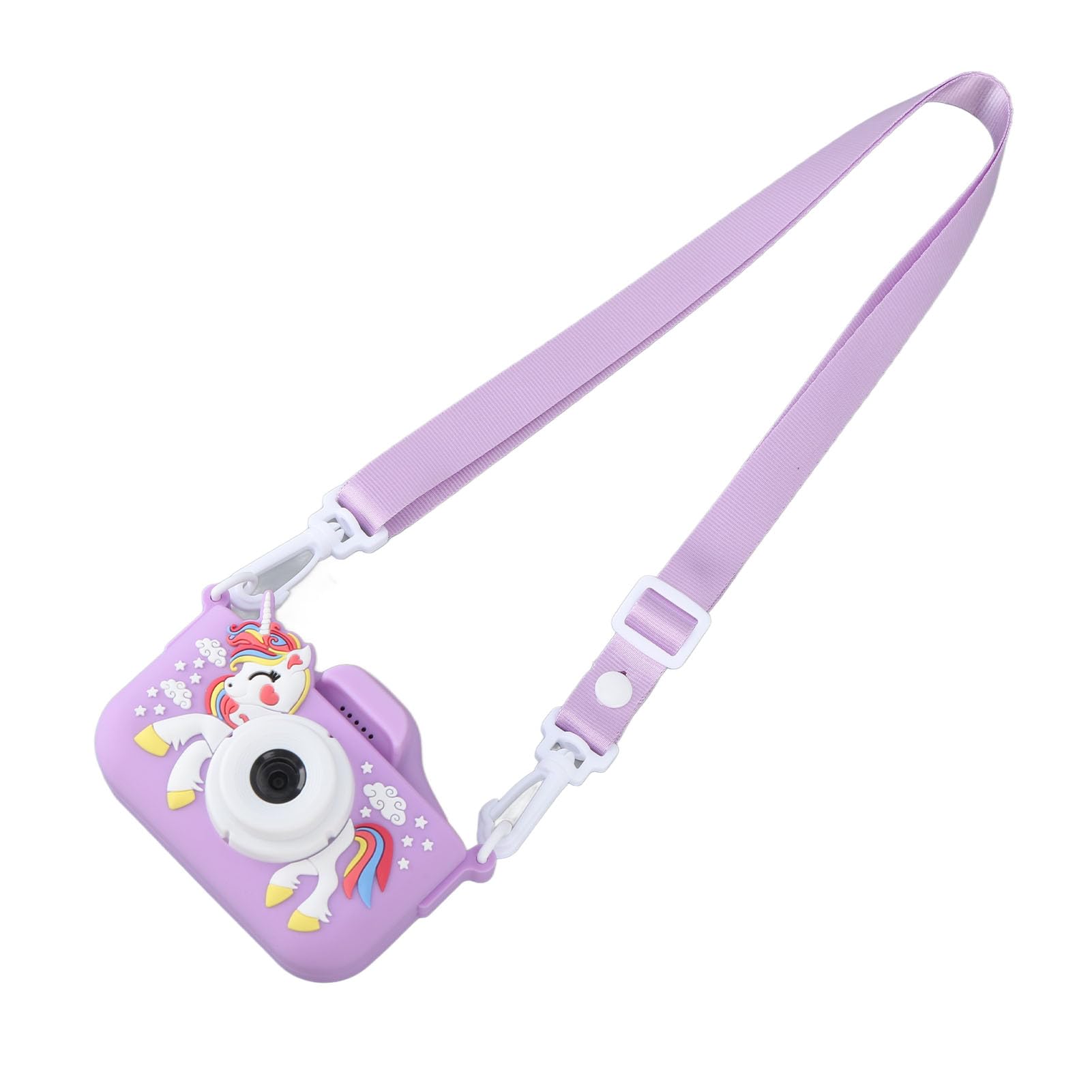 Kids Digital Selfie Camera - HD Video Recording, Fun Games & Music, Perfect Toy for Toddlers & Children (Purple) | Great for Birthday Gifts, Travel, Playtime & Creative Learning