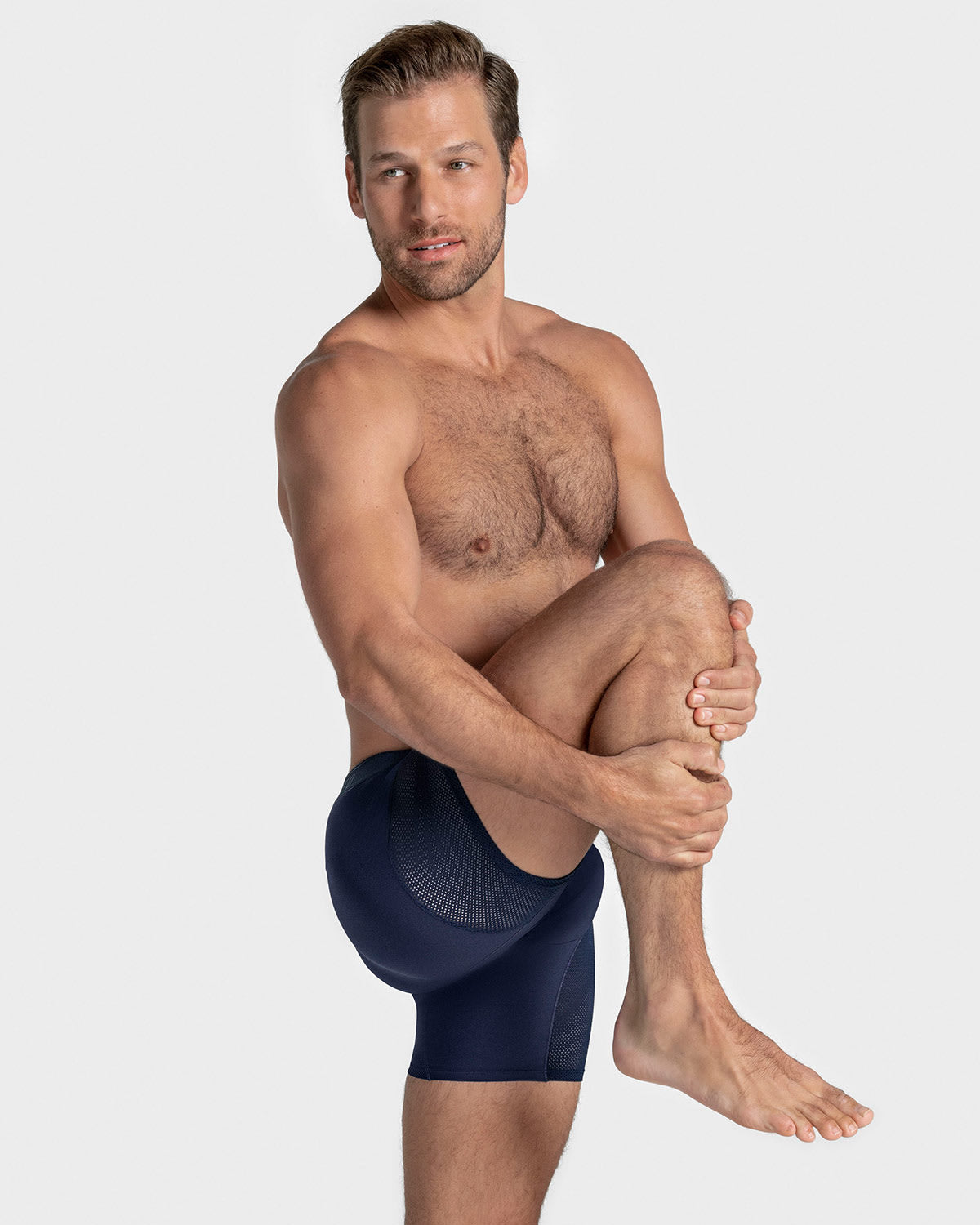 Breathable High-Tech Mesh Boxer Briefs with Ergonomic Support Pouch - Perfect for Gym, Running & Everyday Comfort