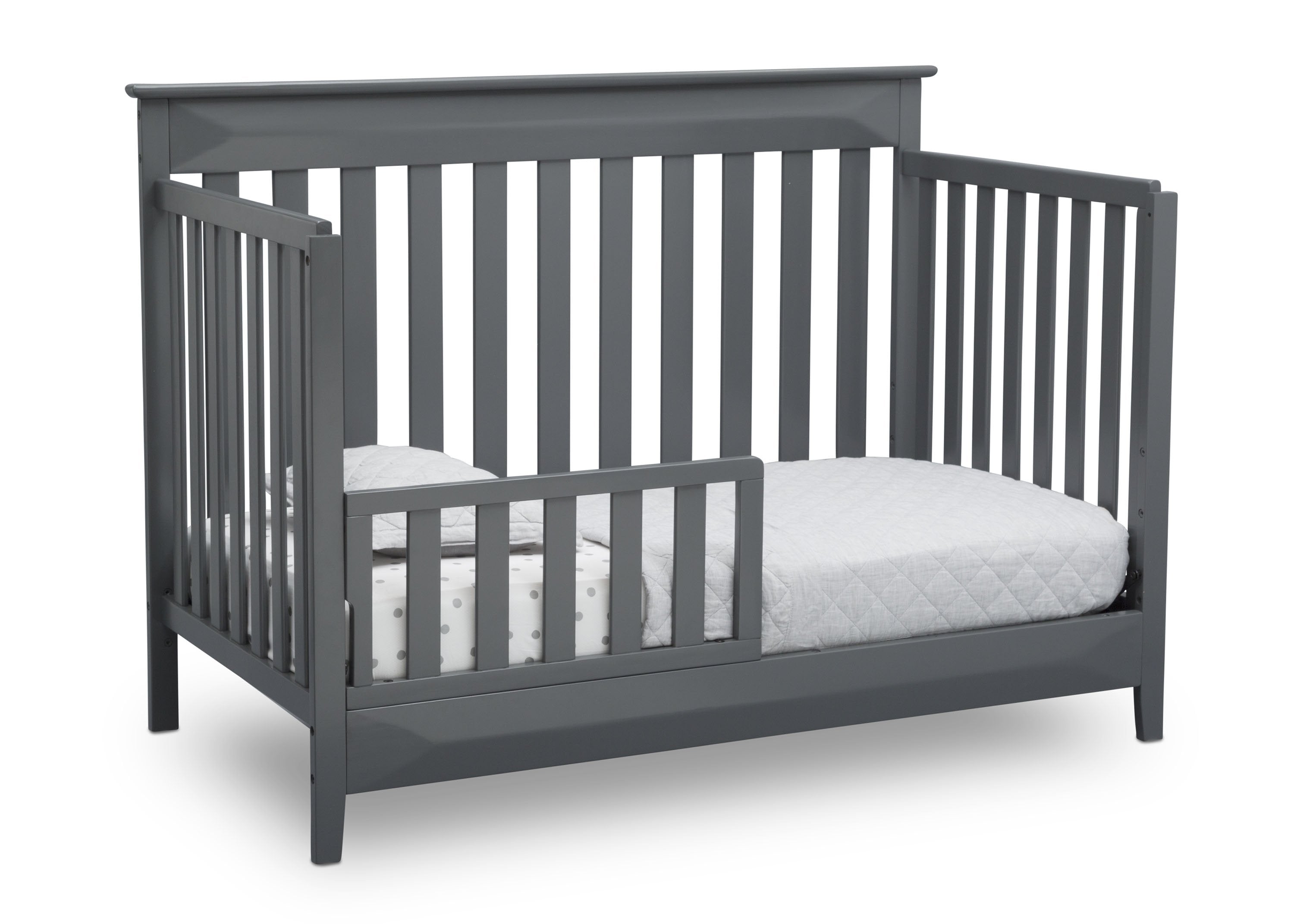 4-in-1 Convertible Baby Crib with Toddler Bed - Cameron Safe Nursery Crib for Newborn to Kids - Perfect for Nursery, Bedroom & Daycare Use
