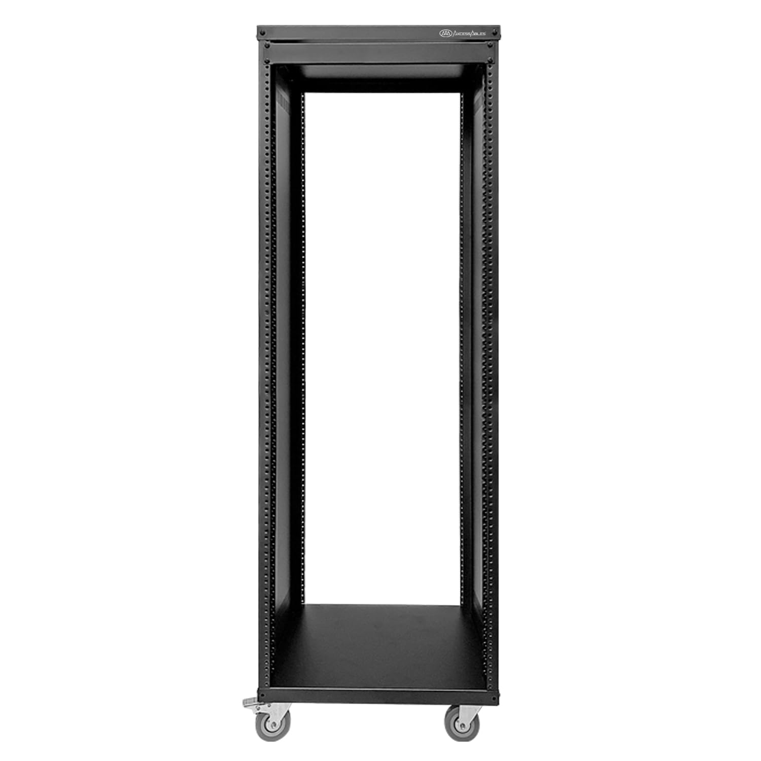 AxcessAbles RK 30U 30U Server Rack Cabinet with Caster Wheels - Compatible with 10-32 (USA 5mm & European 6mm) Rack Standards - for AV Equipment, DJ Gear, Home Theater, Network, Server, Computer & Electronics - Perfect for Studio, Data Center & Office Use