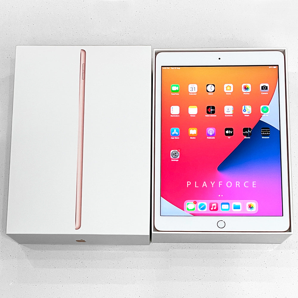 Apple iPad 7th Generation 128GB Wi-Fi Tablet (Latest Model) - Rose Gold for Work, Study & Entertainment