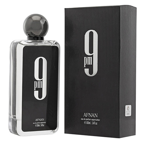 Afnan 9 PM Eau de Parfum for Men - 3.4 oz Premium Long-Lasting Fragrance | Oriental Spicy Scent for Night Out, Date Night & Special Occasions