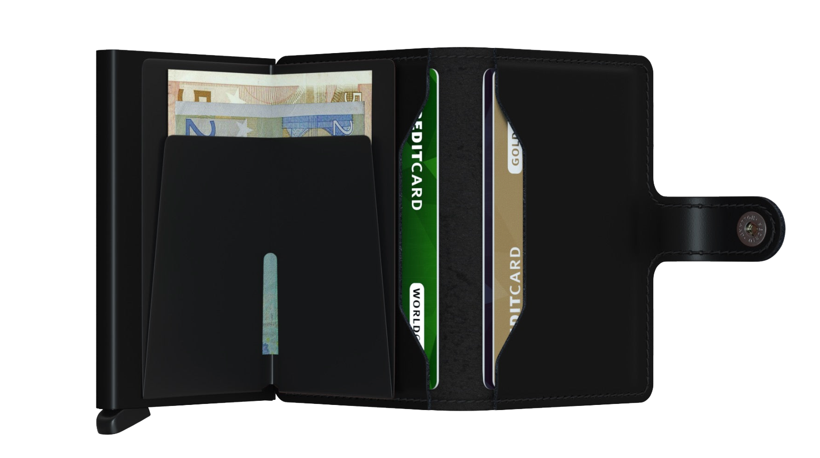 SECRID Miniwallet Matte - Slim RFID Blocking Leather Wallet for Men & Women | Perfect for Travel, Business & Everyday Use