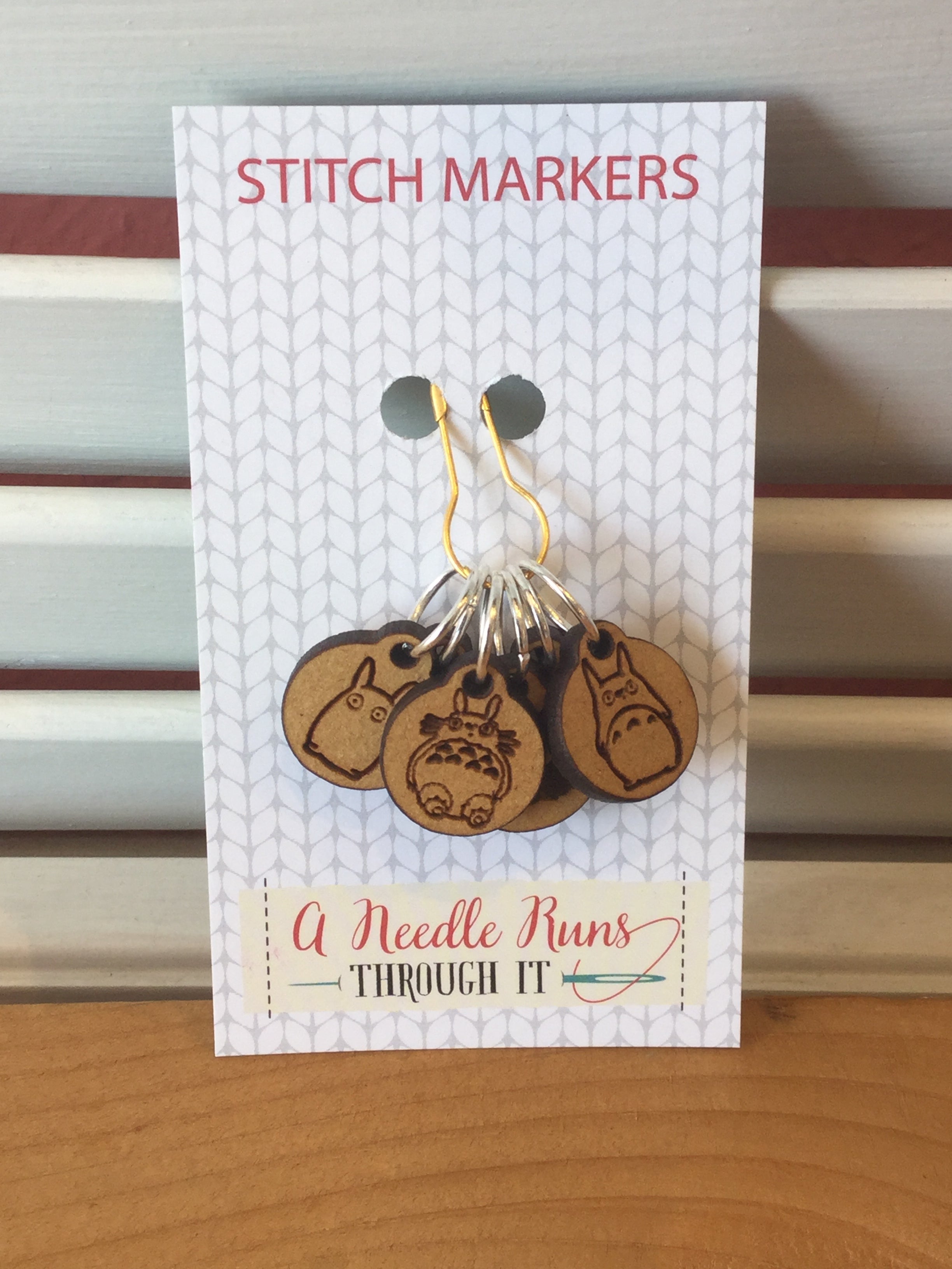 High-Quality Stitch Markers for Knitting & Crocheting - Perfect for Counting Rows & Stitches - A Needle Runs Through It