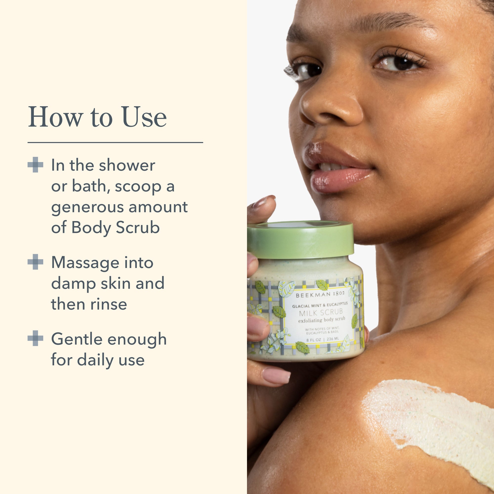 Glacial Mint & Eucalyptus Body Scrub and Lotion Set - Exfoliating & Moisturizing Skincare Duo for Smooth, Soft Skin | Perfect for Spa Day & Self-Care Routine