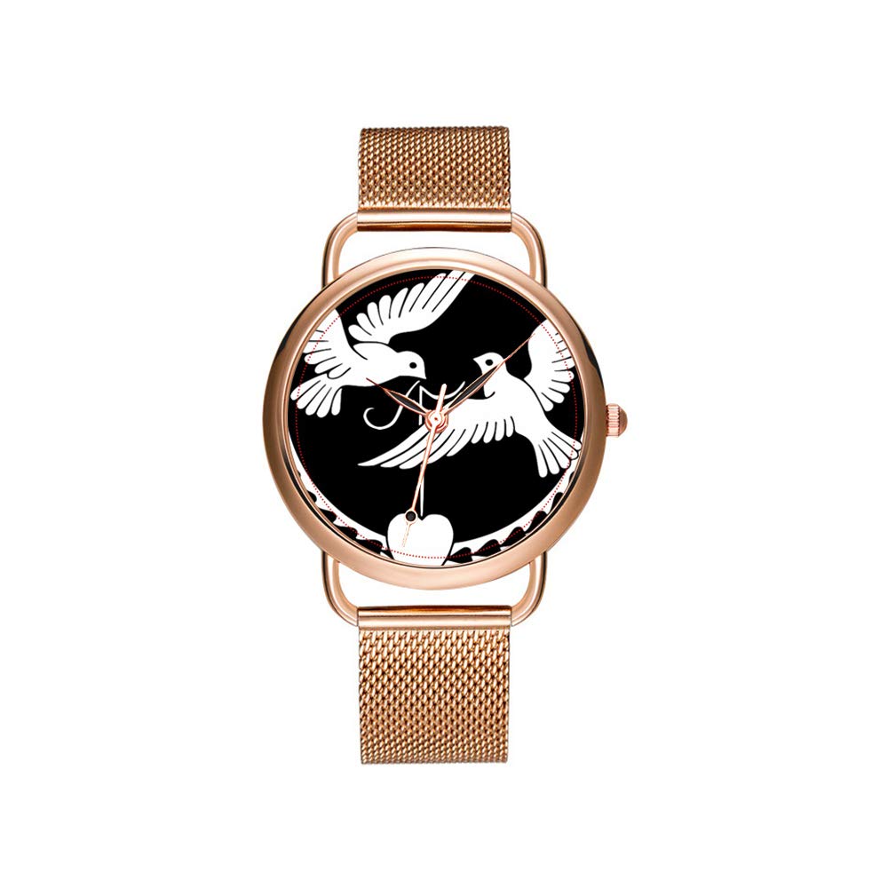 Luxury Women's Watch - Ultra-Thin Mesh Belt, Waterproof Quartz for Party & Gift