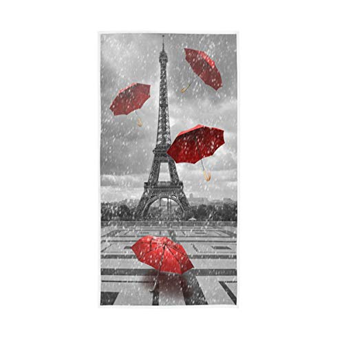 Eiffel Tower Red Umbrella