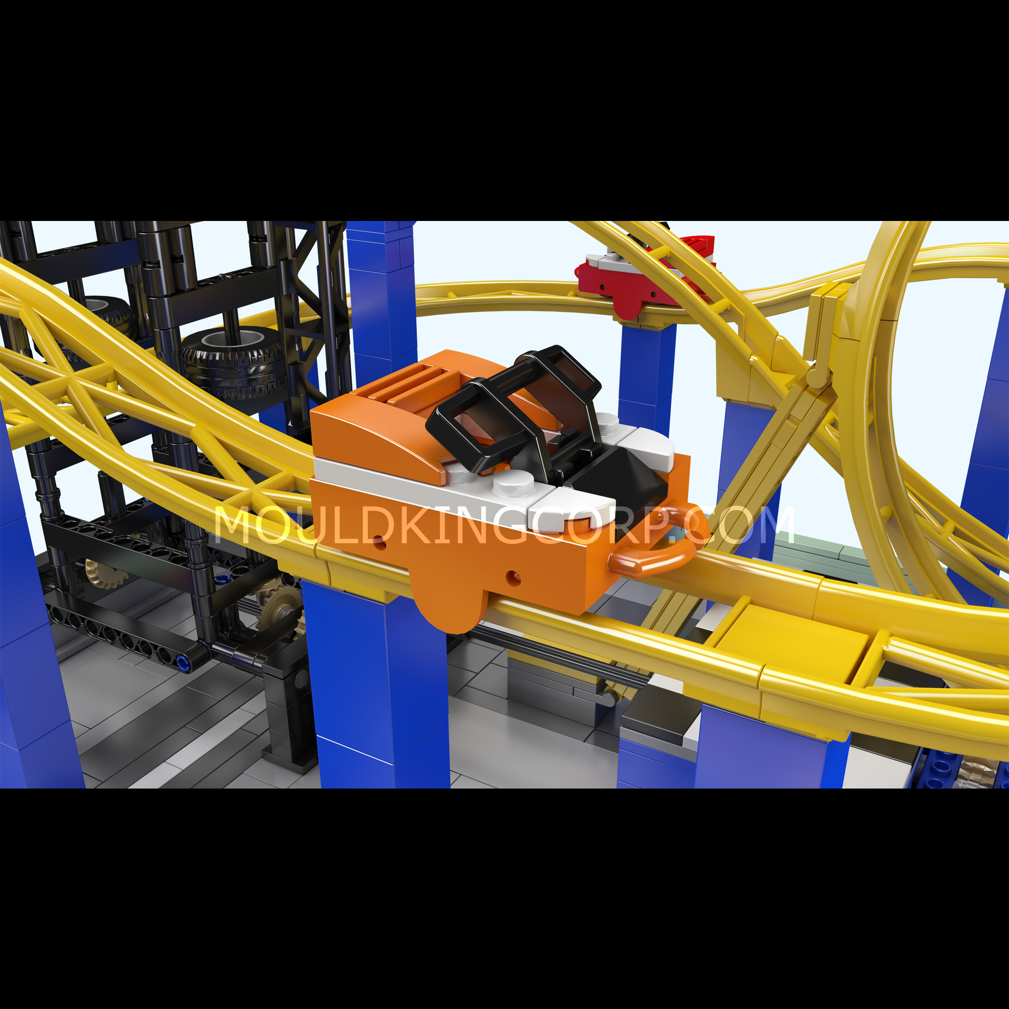 Mould King 11020 Whirlwind Coaster Building Set - 1,707 Piece Roller Coaster Model Kit for Adults & Teens | STEM Educational Toy for Creative Play & Home Decoration