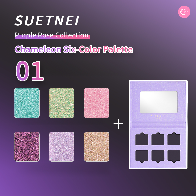SUET NEI Purple Rose Chameleon Eyeshadow Palette - 12 Highly Pigmented Shades, Long Lasting & Blendable Makeup for Day to Night Looks - Perfect for Parties, Date Nights & Special Occasions