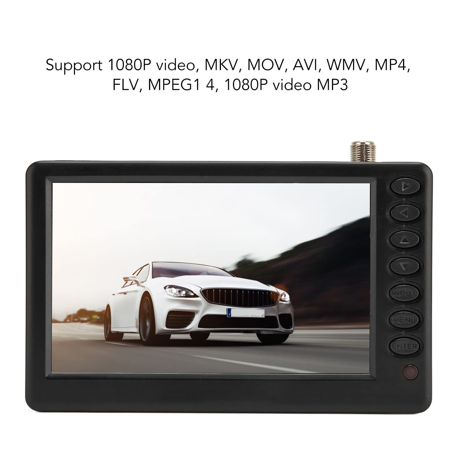 GOWENIC 5 Inch Portable TV with Stand - 1080P HD Rechargeable Mini Digital Television, ISDB-T Compatible for Camping, Fishing, Road Trips & Outdoor Adventures | Perfect for RV, Car, Beach and Holiday Travel