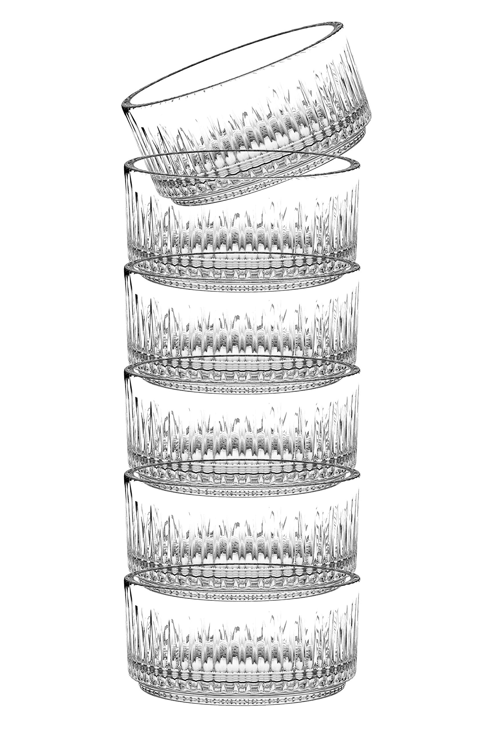 Barski 6-Piece Small Glass Bowl Set - 3.5
