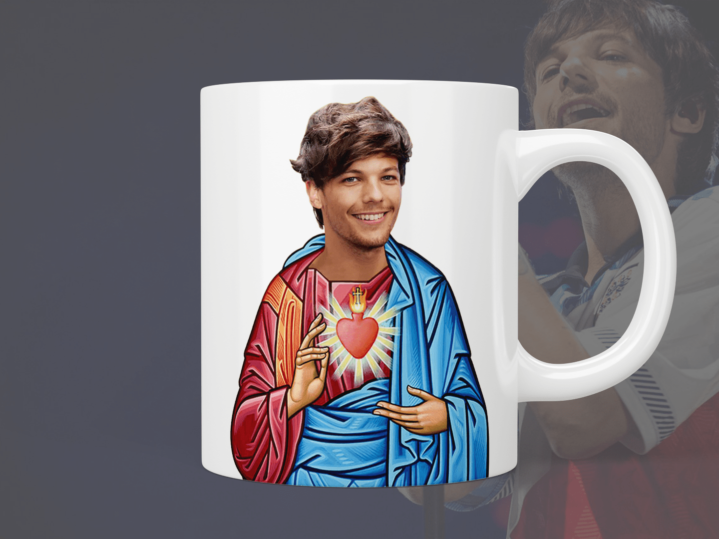 Saint Louis Tomlinson Mug - Premium Ceramic Coffee Cup with Handle for Hot & Cold Drinks - Perfect for Home, Office, or Gifts for One Direction Fans