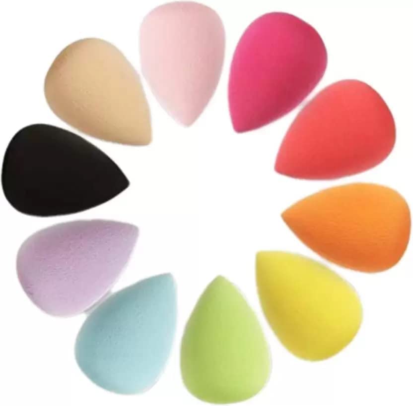 MASTADI Beauty Blender Sponge - 10 Pack Premium Makeup Sponges for Flawless Foundation & Concealer Application - Soft, Reusable & Easy to Clean - Perfect for Liquid, Cream & Powder Makeup (Home & Professional Use)