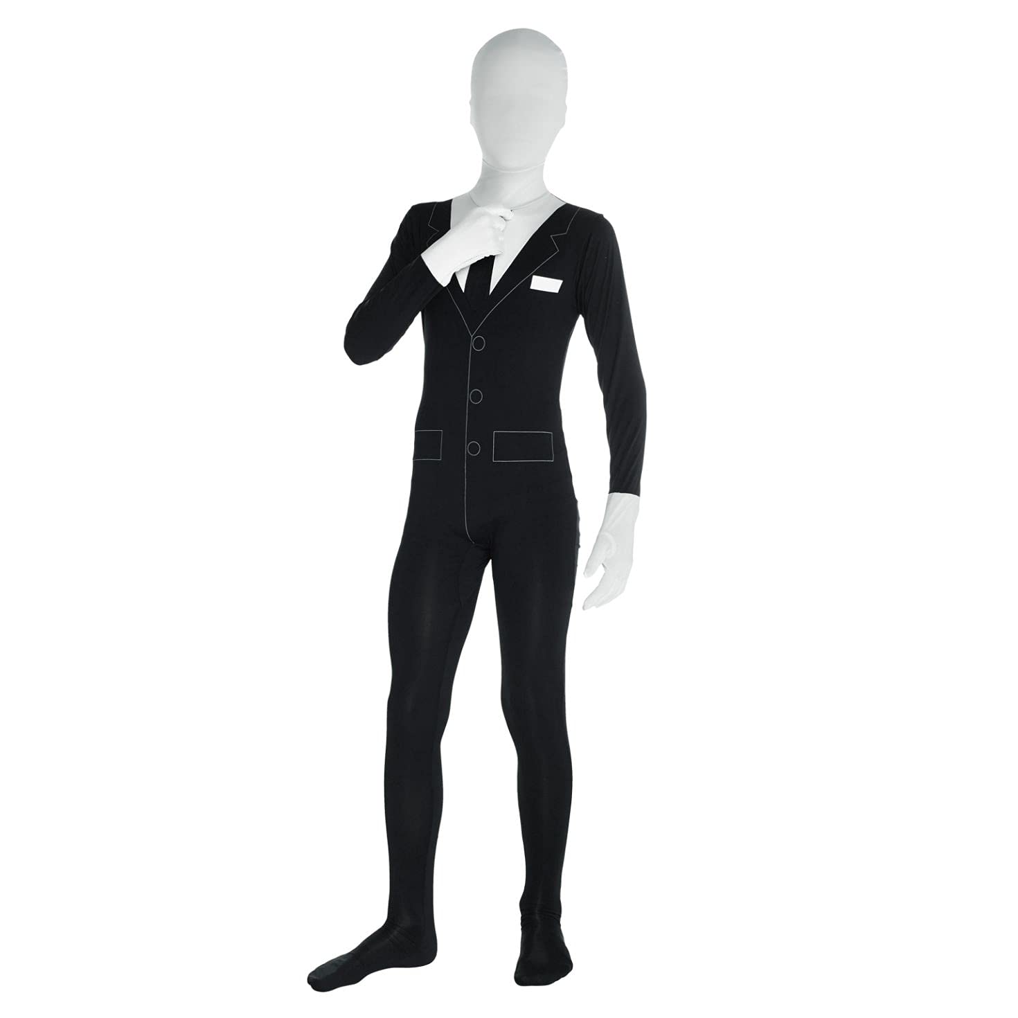 Slenderman Halloween Costume for Kids - Scary Morphsuits Costume | Perfect for Trick-or-Treating, Halloween Parties & Cosplay