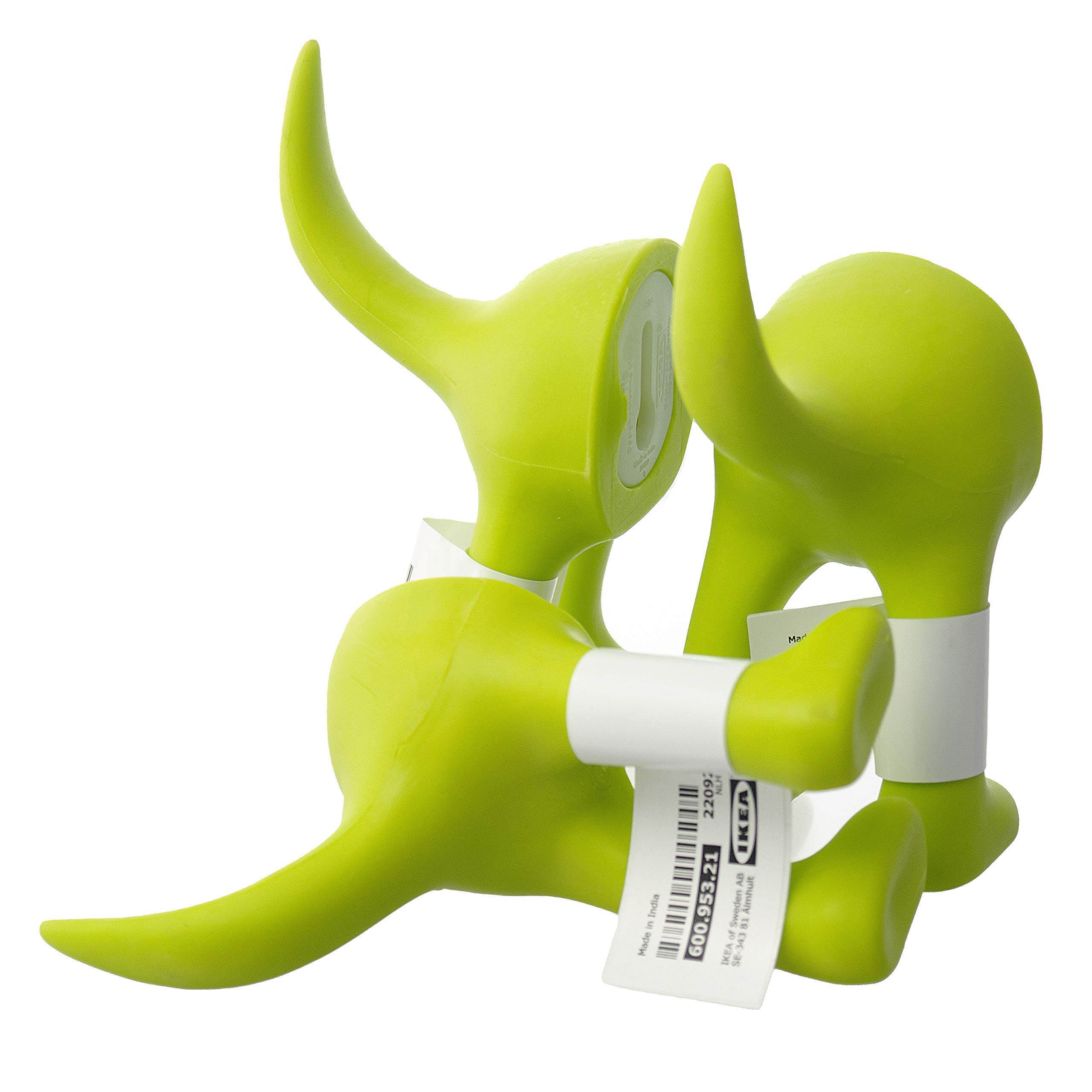 IKEA Set of 3 Green Wall Mounted Hooks for Dog Leash, Hat, Coat & Keys - Space Saving Entryway Organizer for Home & Office