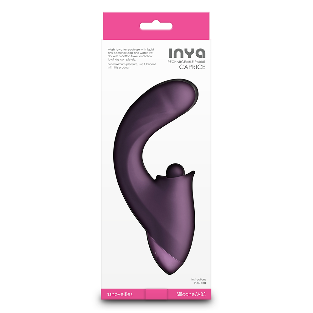 Inya Caprice G Spot & Clitoral Stimulation Rabbit Vibrator - Powerful Thrusting & Thumping for Intense Pleasure - Perfect for Solo Play & Couples' Intimate Moments