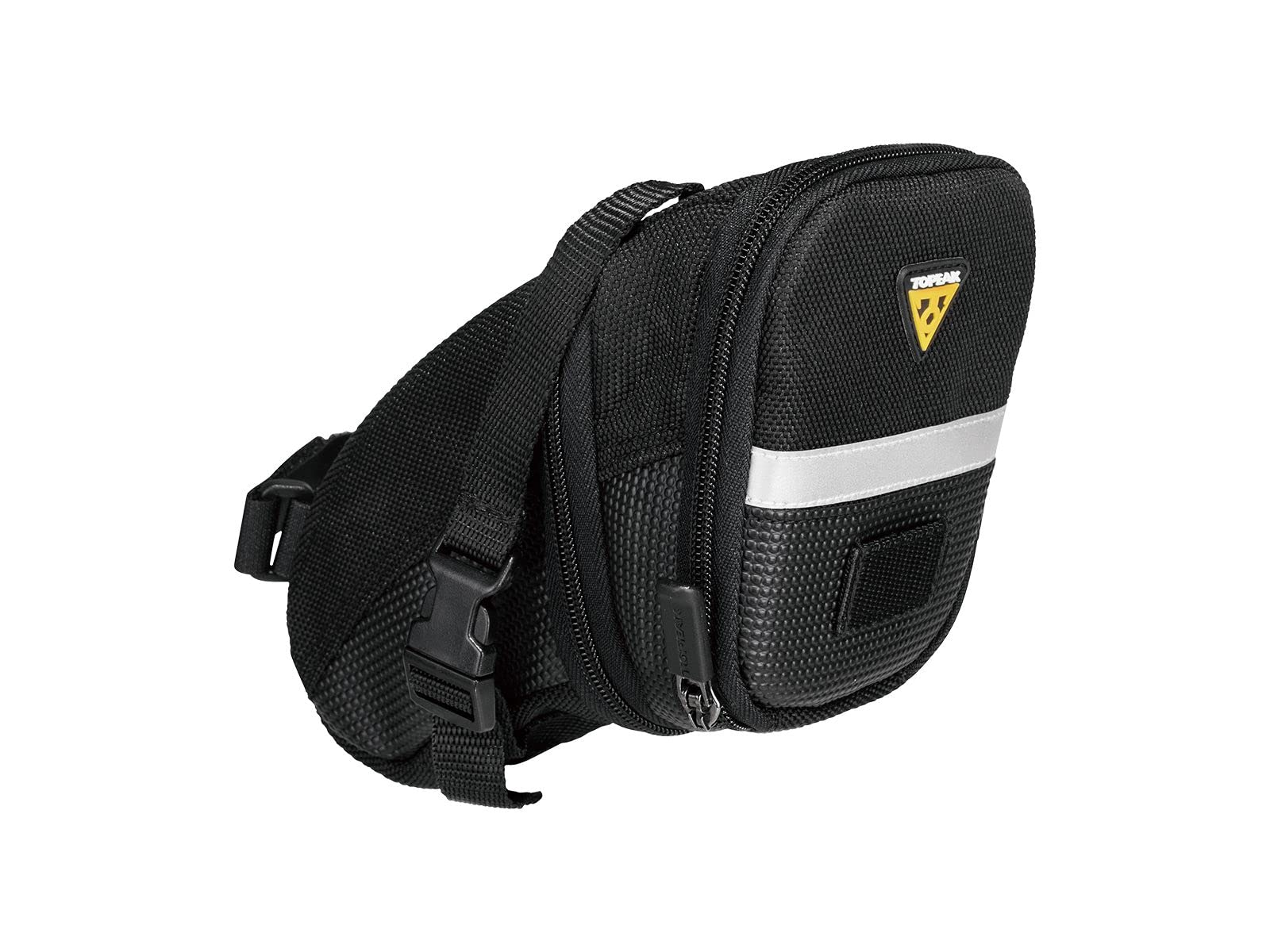 Topeak Aero Wedge Bike Saddle Bag - Waterproof Cycling Storage Pack with Velcro Straps - Perfect for Road Bikes, Mountain Bikes & Commuting
