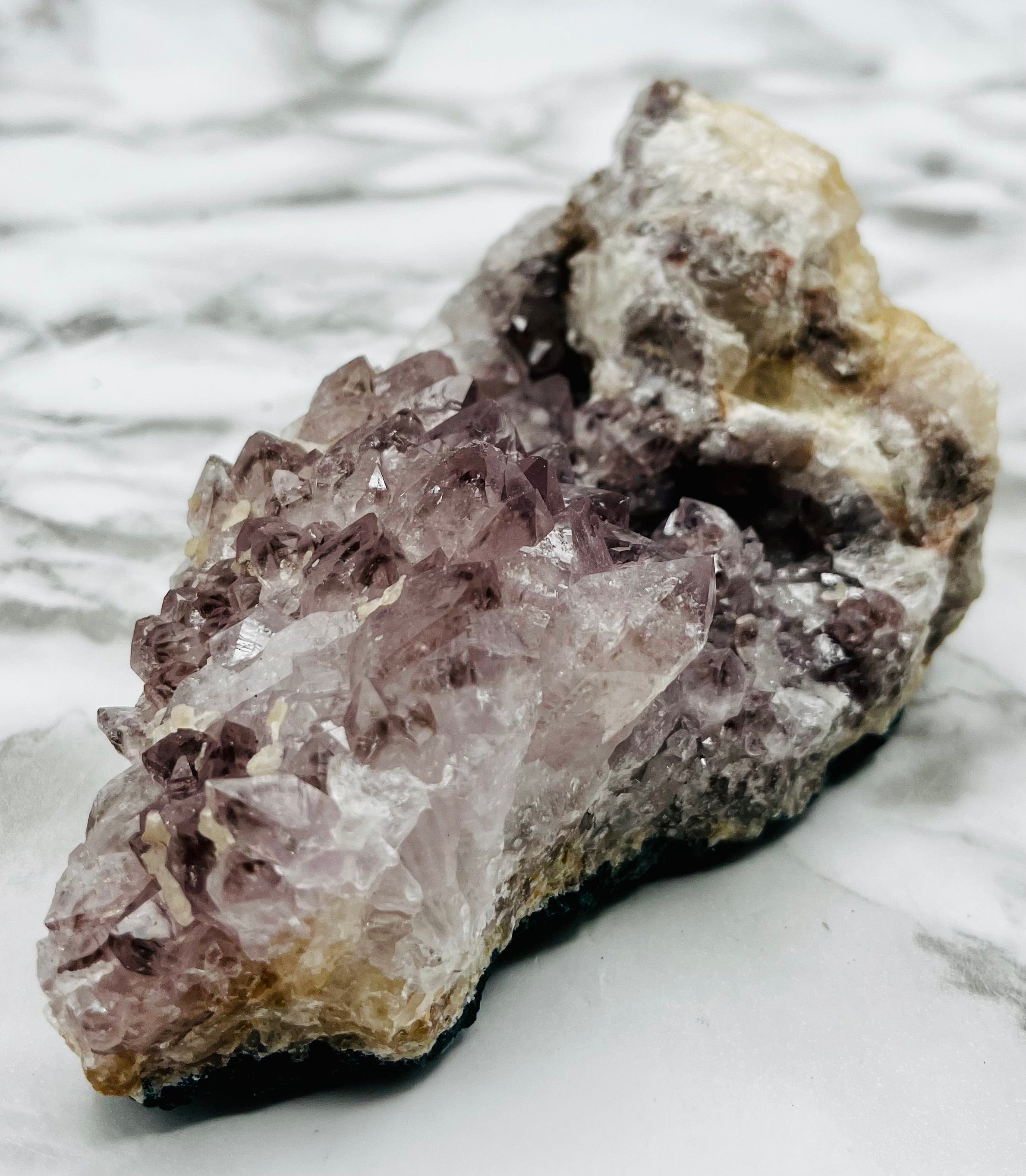 Natural Amethyst Cluster Specimen - Raw Purple Crystal Geode for Home Decor, Meditation & Healing | Perfect for Gifts, Feng Shui & Spiritual Practices