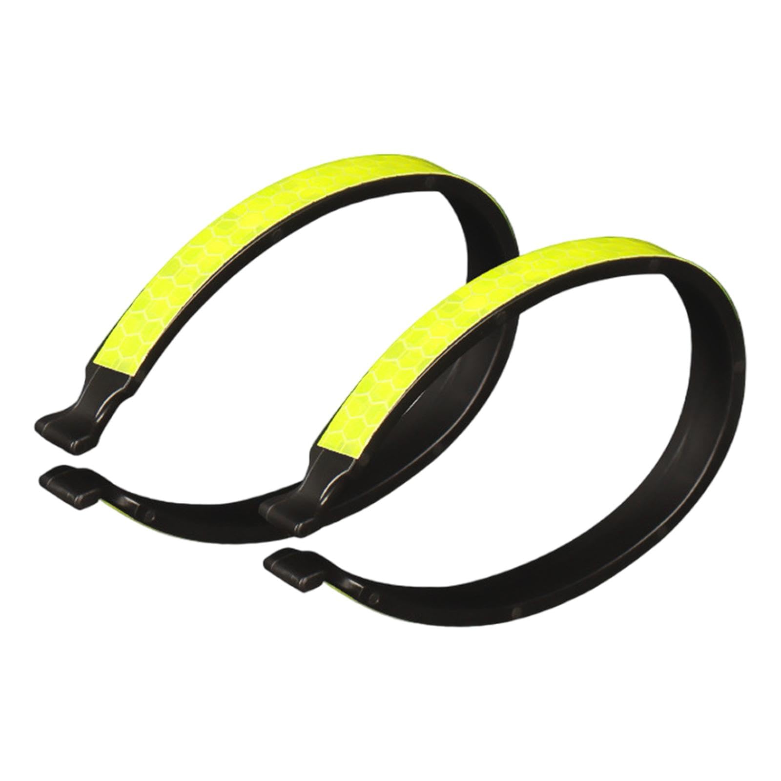 SM SunniMix 2Pcs High Visibility Bicycle Pants Clips - Reflective Cycling Trouser Clips for Safe Riding, Adjustable Pant Leg Cuff Clips for Men & Women - Perfect for Commuting, Road Biking & Outdoor Cycling