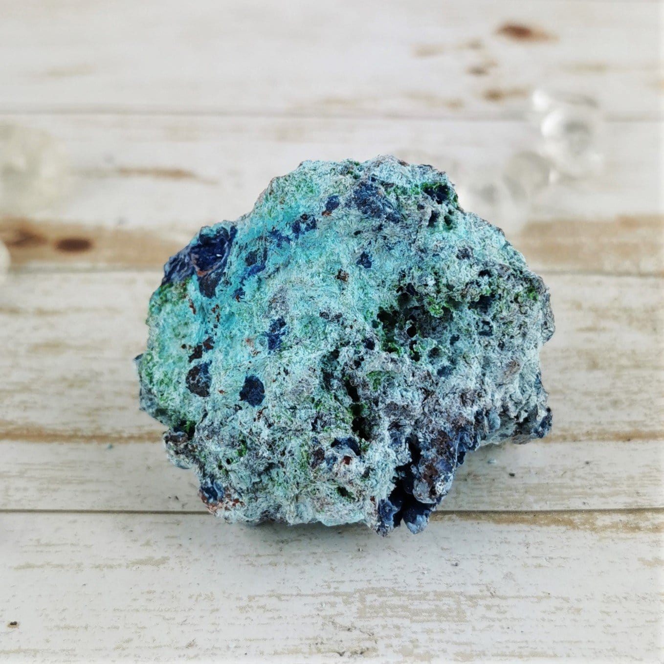 Blue Shattuckite Stone - Natural Healing Crystal for Meditation, Chakra Balancing & Spiritual Growth - Perfect for Home Decor, Jewelry Making & Energy Work