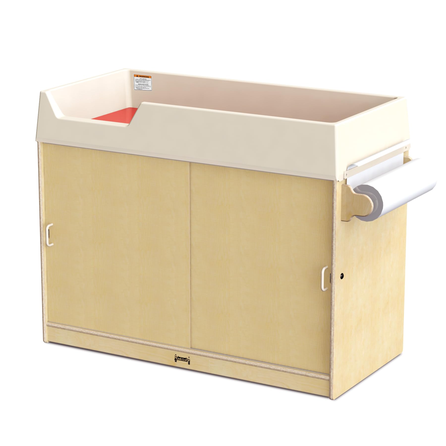 Jonti-Craft 5104JC Heavy-Duty Paper Roll Dispenser Kit for Classroom & Office - Easy Loading Wall Mount or Tabletop Paper Holder for Art, Craft & Bulletin Boards