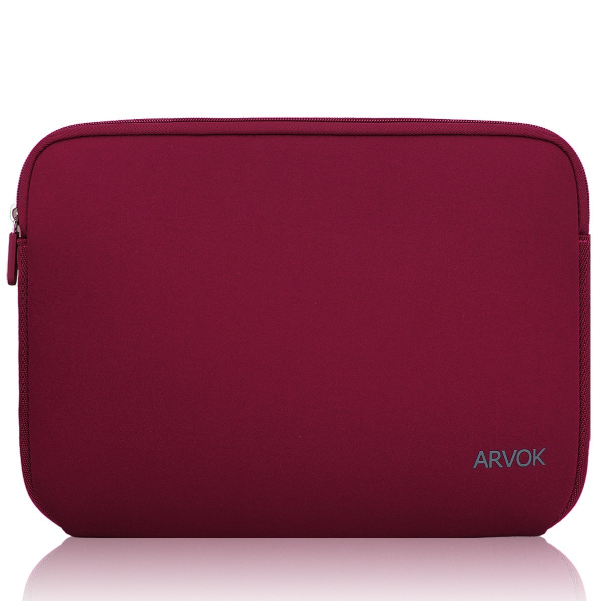 Premium 13-14 Inch Laptop Sleeve for MacBook Pro/Air, HP, Dell, Lenovo, Asus, Acer - Water-Resistant Protective Case with Carrying Handle - Perfect for Work, Travel & School - Wine Red