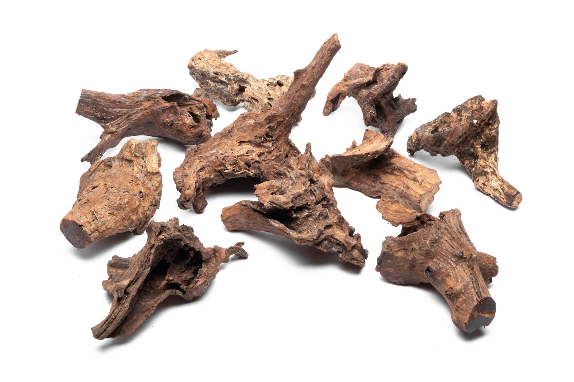 Natural Malaysian Driftwood Stump for Aquarium Decor - Perfect for Fish Tanks, Terrariums & Home Decoration