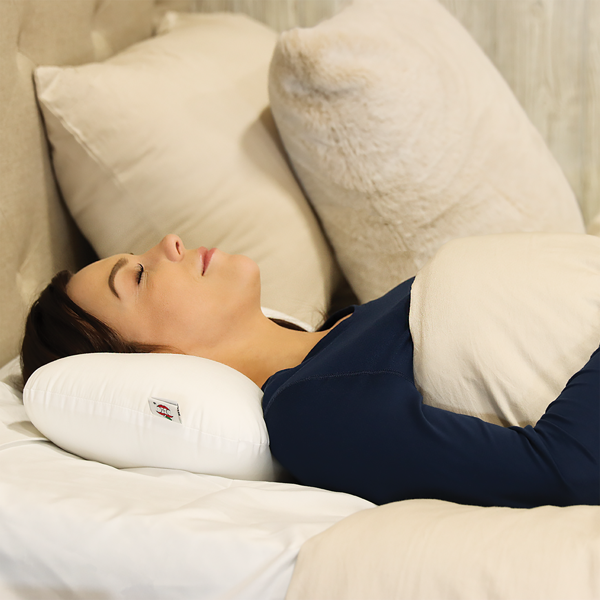 Ultra-Soft Travel Core Pillow for Neck Support - Memory Foam Neck Pillow for Airplane, Car, Office & Home Use - Perfect for Long Flights, Road Trips & Relaxation