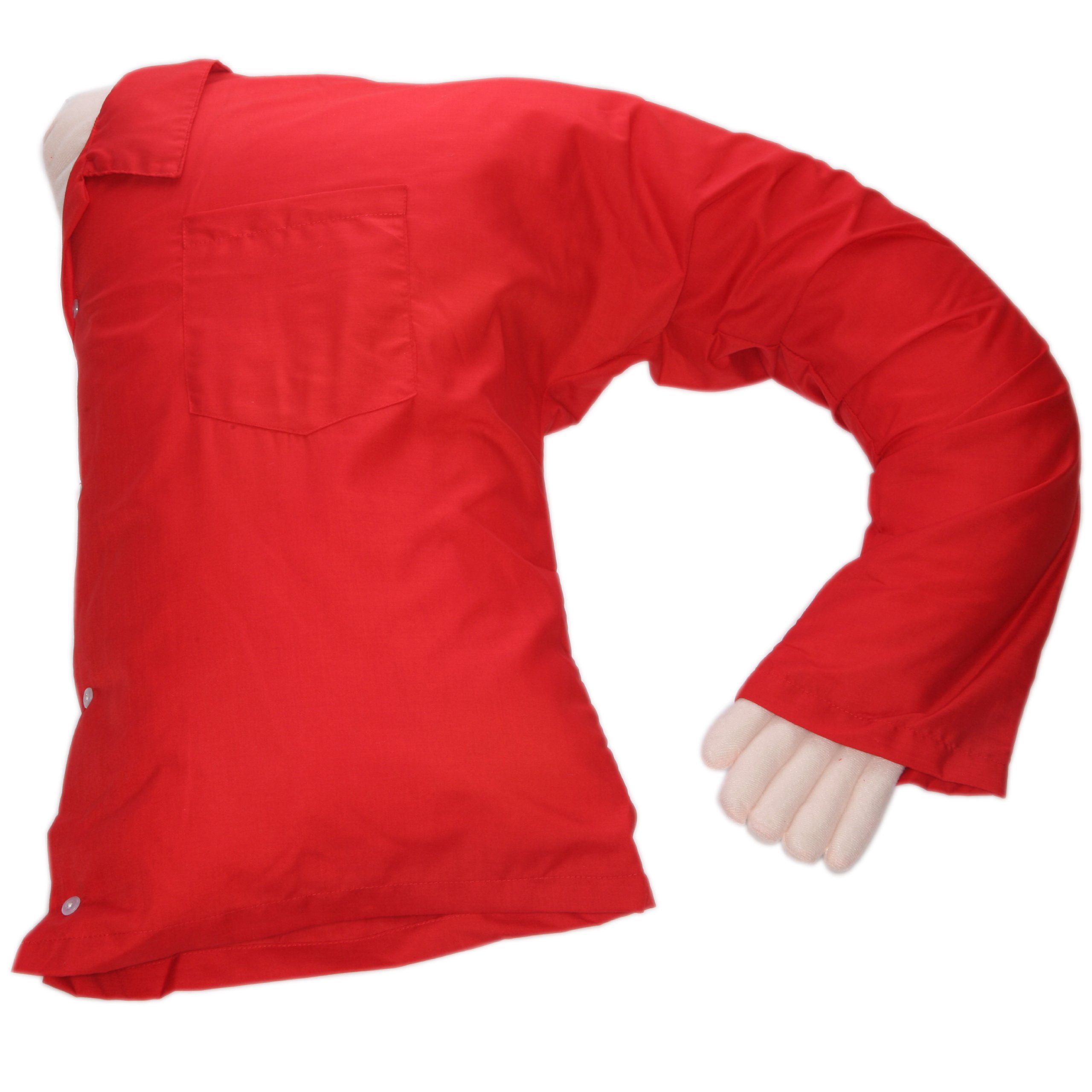 Original Boyfriend Body Pillow - Soft Hugging Pillow for Adults, One Size, Red - Perfect for Cuddling, Sleep Support & Comfort in Bed, Sofa or Travel