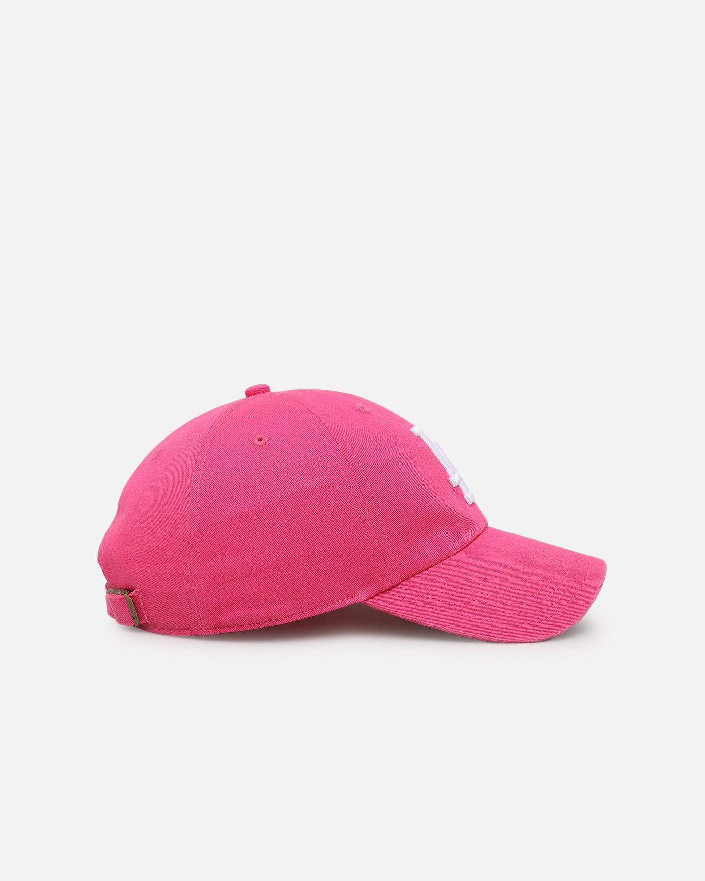 47 Brand Los Angeles Dodgers 'Ballpark' 47 Clean Up Adjustable Strapback Hat in Magenta - Perfect for Baseball Games, Fan Gear & Casual Streetwear