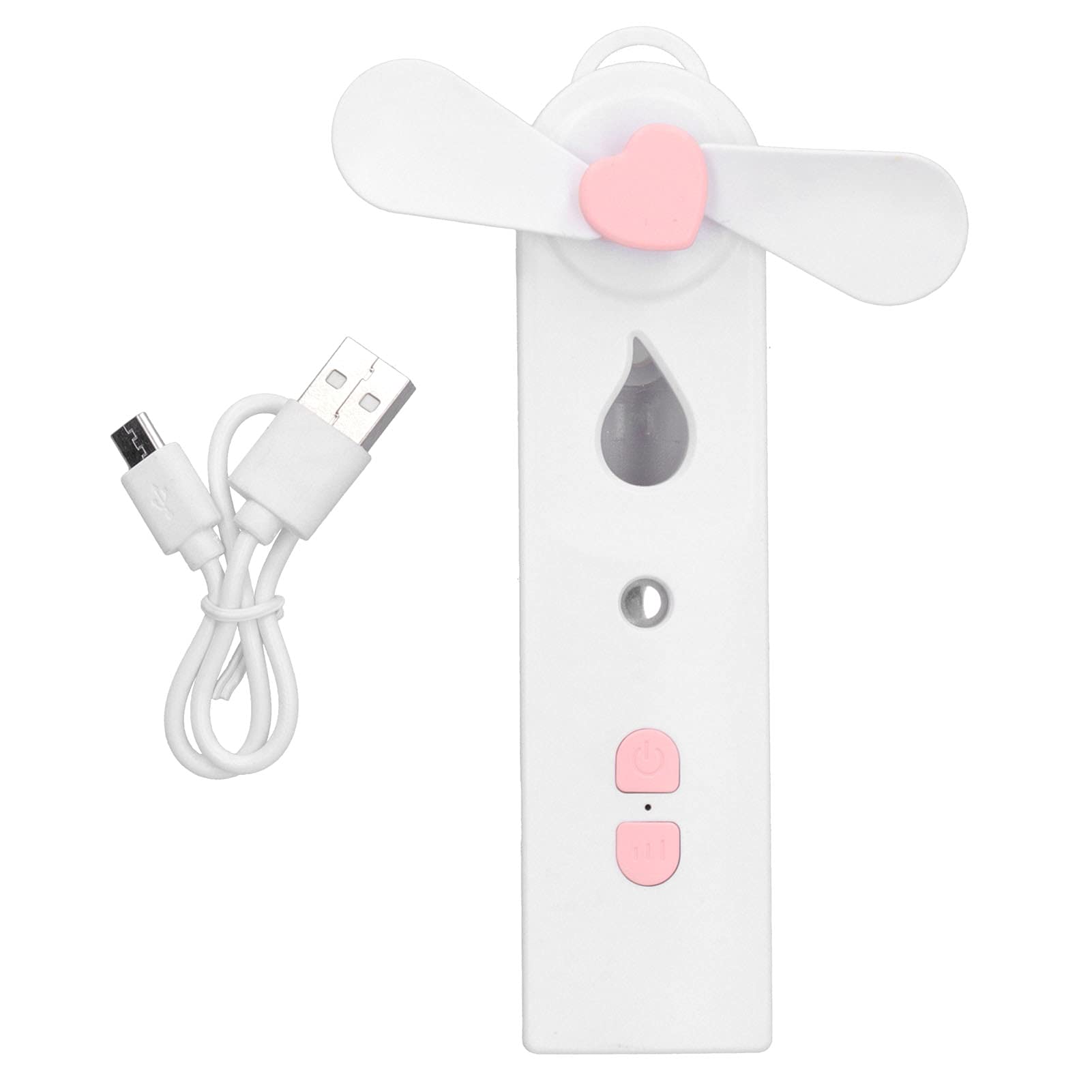ZJchao Mini Handheld Fan Humidifier - Portable USB Personal Cooling Fan with Mist Function, Nano Humidifier for Dry Air, Perfect for Home, Office, Travel & Outdoor Activities | Stay Cool & Hydrated Anywhere