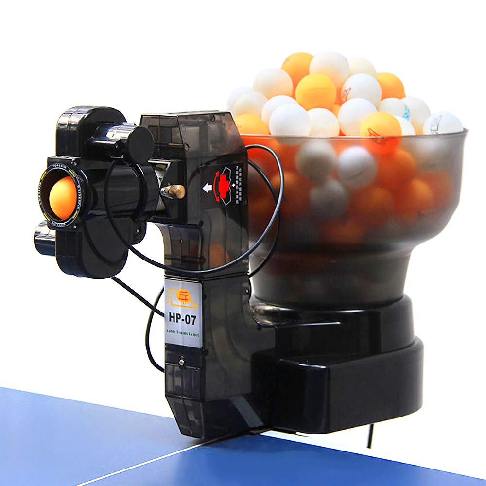 Lixada Automatic Table Tennis Robot Trainer - 40mm Regulation Ping Pong Ball Machine for Solo Practice | Perfect for Home, Club & Professional Training Sessions