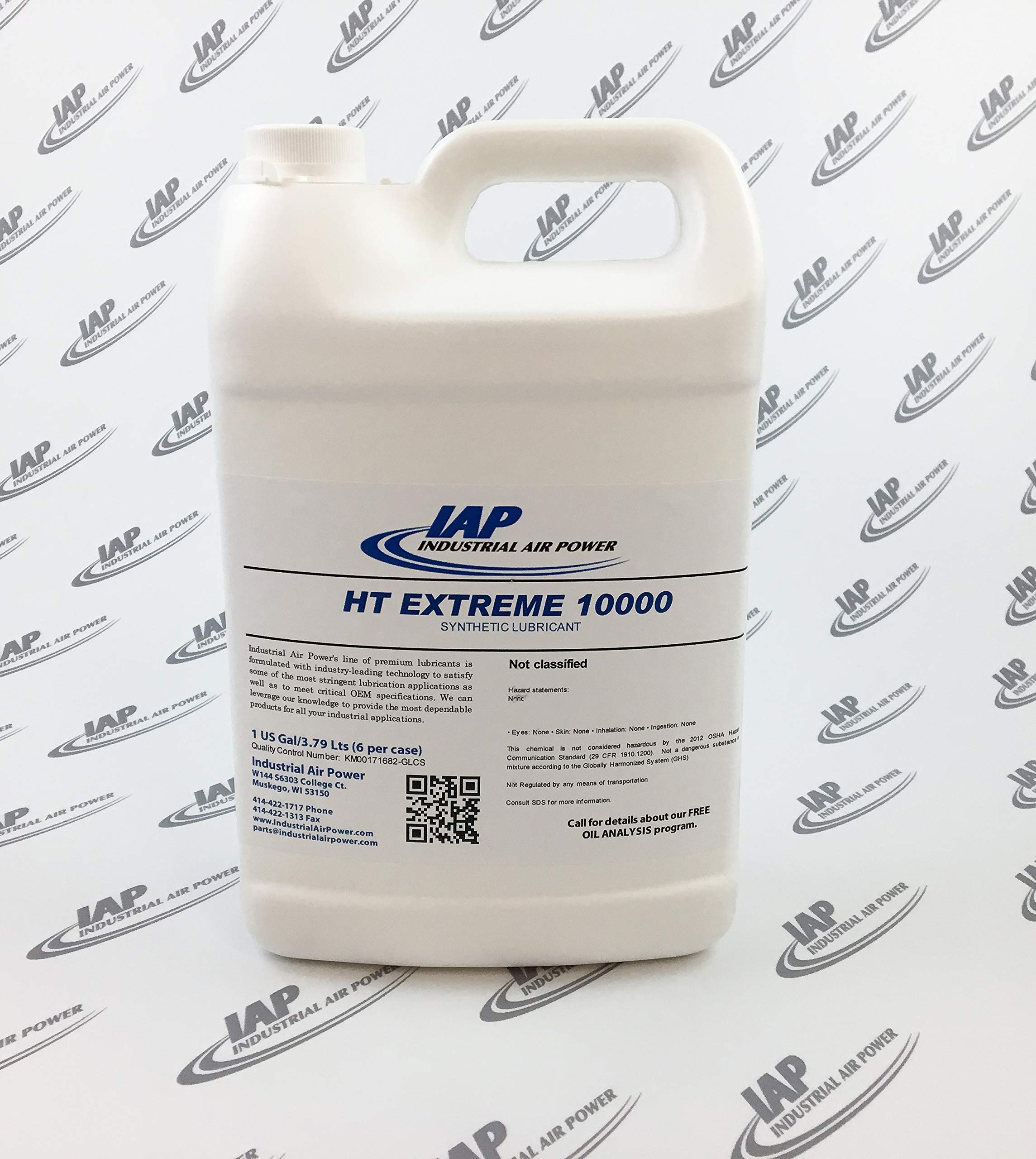 HT Extreme 10000-1 Synthetic Compressor Oil - 1 Gallon for Air Compressors, HVAC Systems & Industrial Machinery - High Performance Lubricant for Heavy-Duty Equipment