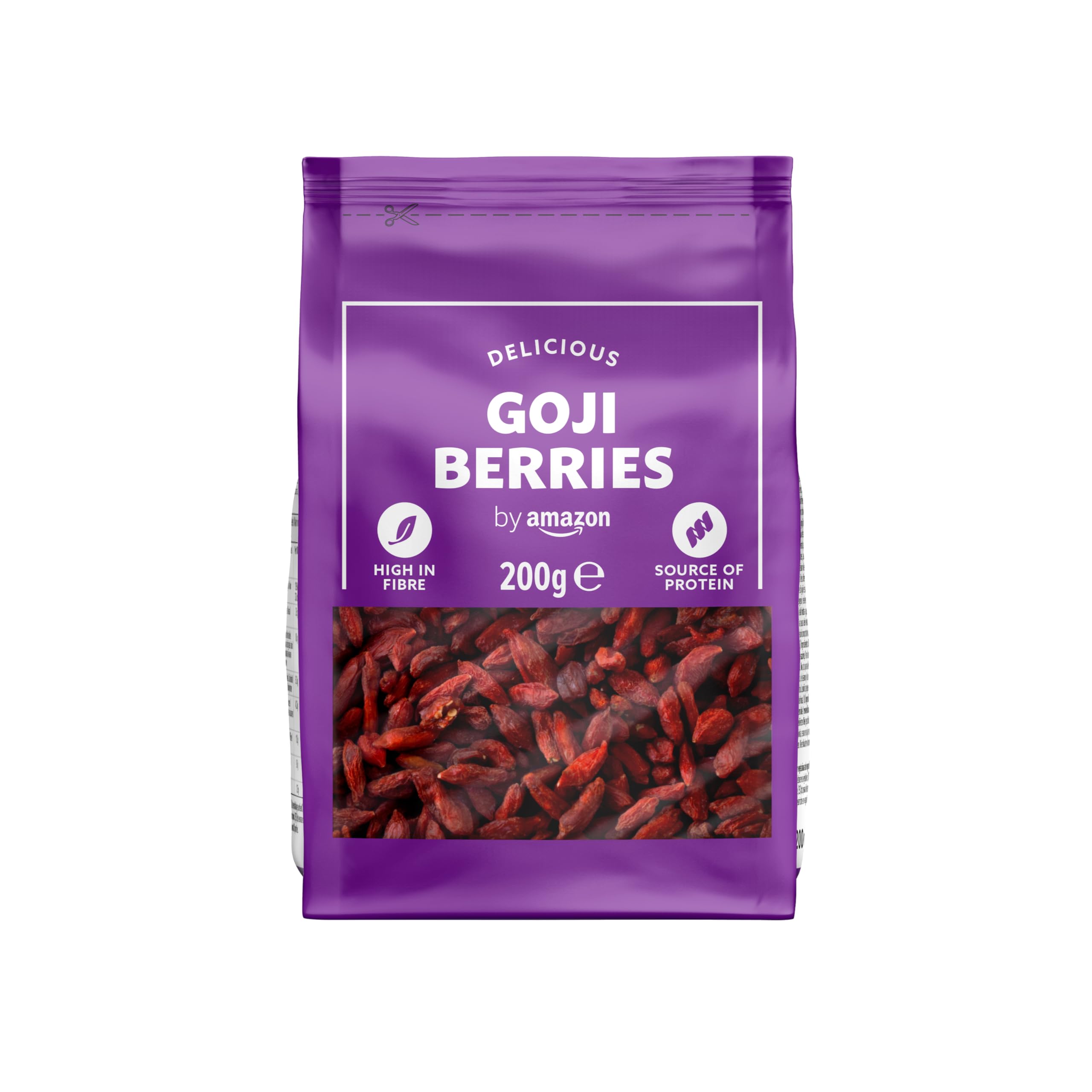 Organic Goji Berries Dried 200g - Premium Superfood for Smoothies, Baking & Healthy Snacks | by Amazon