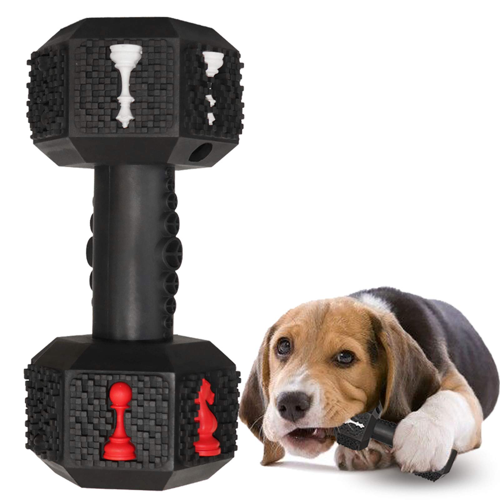 Jomilly Indestructible Dog Chew Toys for Aggressive Chewers - Durable Dumbbell Pet Toy for Medium & Large Dogs, Non-Toxic Food Grade Dental Chew - Perfect for Playtime, Training & Teeth Cleaning