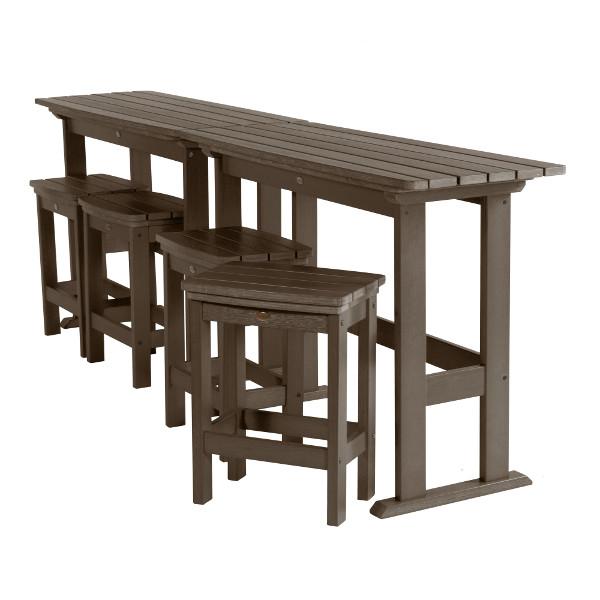 Lehigh 6-Piece Counter Height Balcony Patio Set - Outdoor Dining & Relaxing Furniture for Small Spaces
