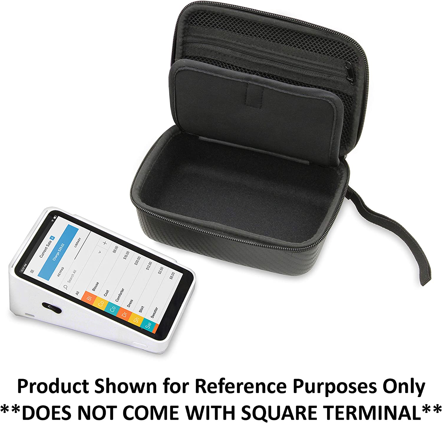 CASEMATIX Protective Carrying Case for Square Terminal POS System - Durable Travel Pouch for Credit Card Reader - Perfect for Retail Stores, Food Trucks & Mobile Businesses