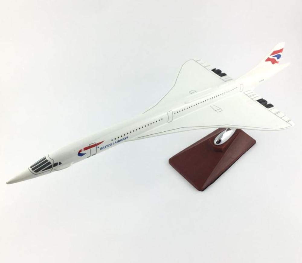 1:48 Scale Concorde British Aircraft Model - Detailed Collectible Airplane Display for Aviation Enthusiasts | Perfect for Home Office Decor, Birthday Gifts & Aviation Themed Parties