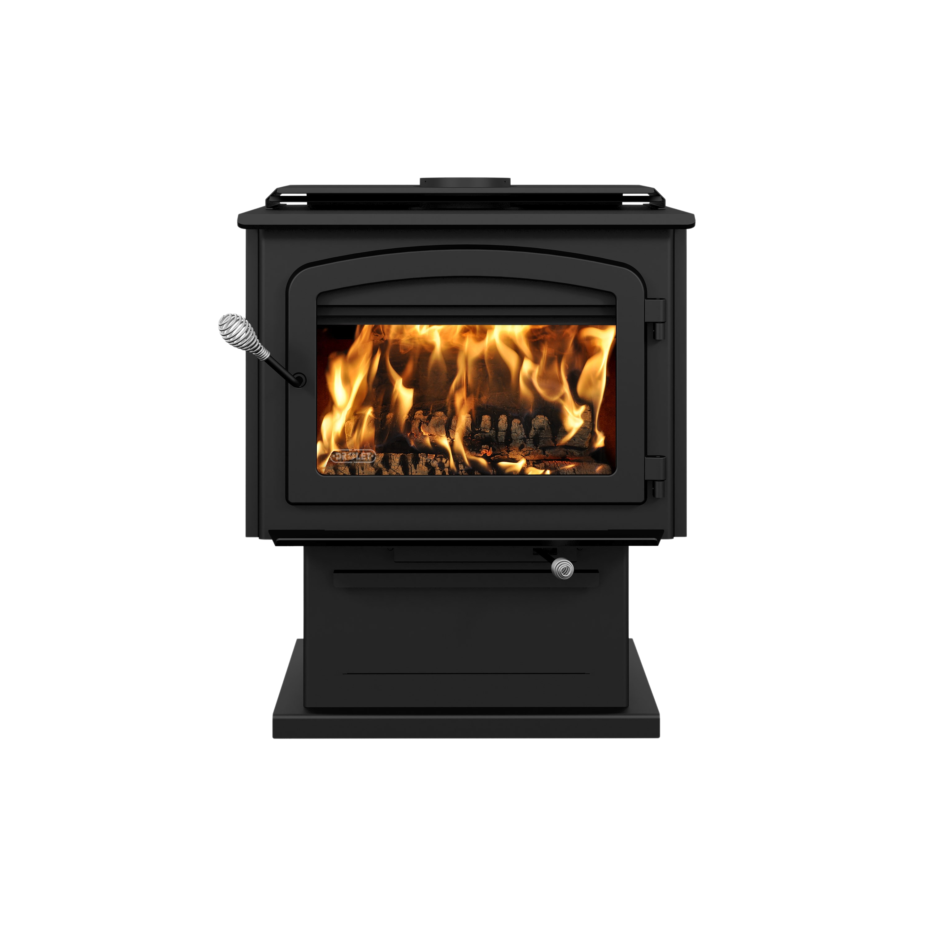 Drolet Escape 2100 EPA Certified Wood Stove - Heats Up to 2,700 Sq. Ft. - Efficient & Eco-Friendly Heating for Homes, Cabins, and Outdoor Living Spaces