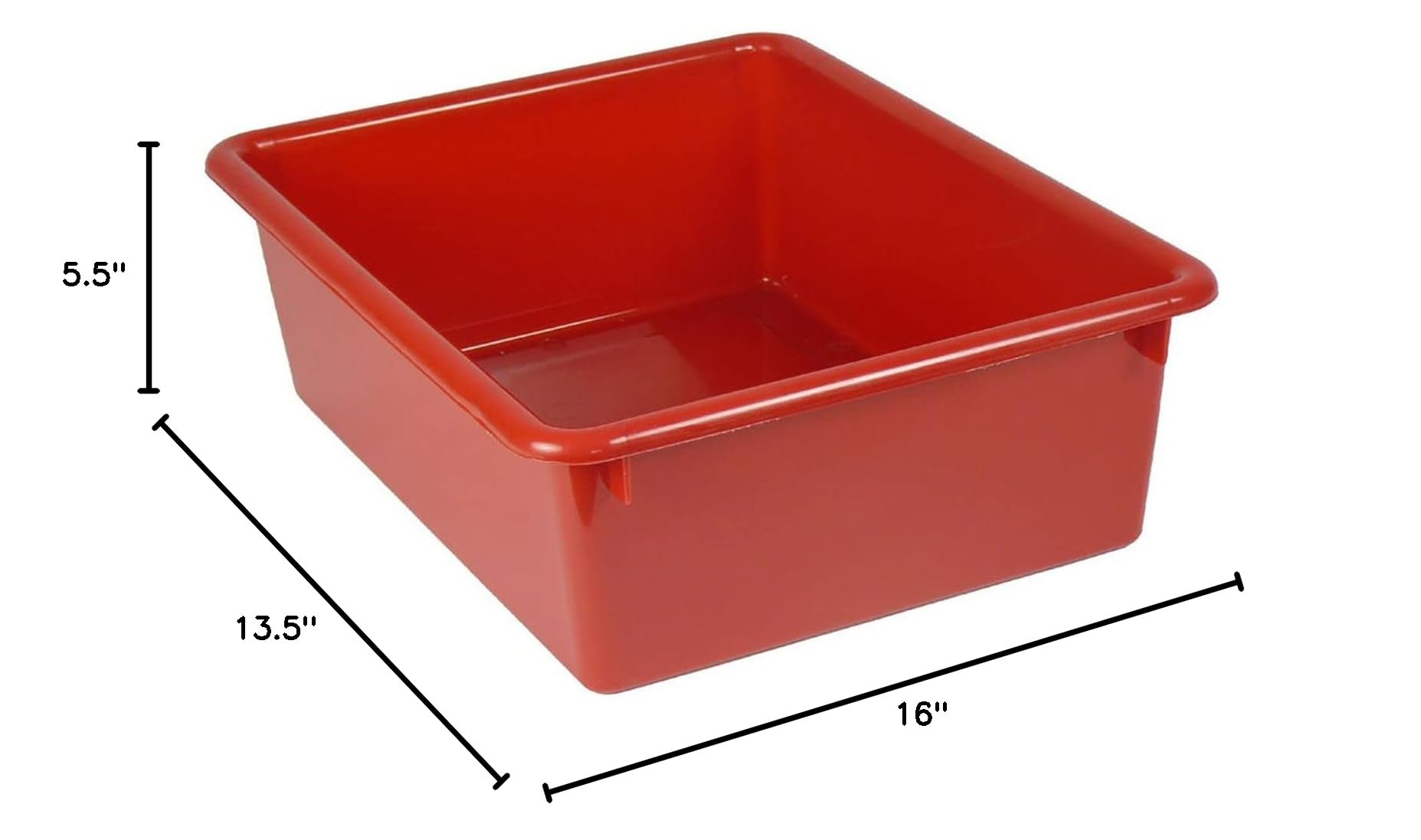 Romanoff Double Stowaway Tray Only - Red | Organizer for Kitchen, Office & Car | Space Saving Storage Solution for Utensils, Office Supplies & Small Items