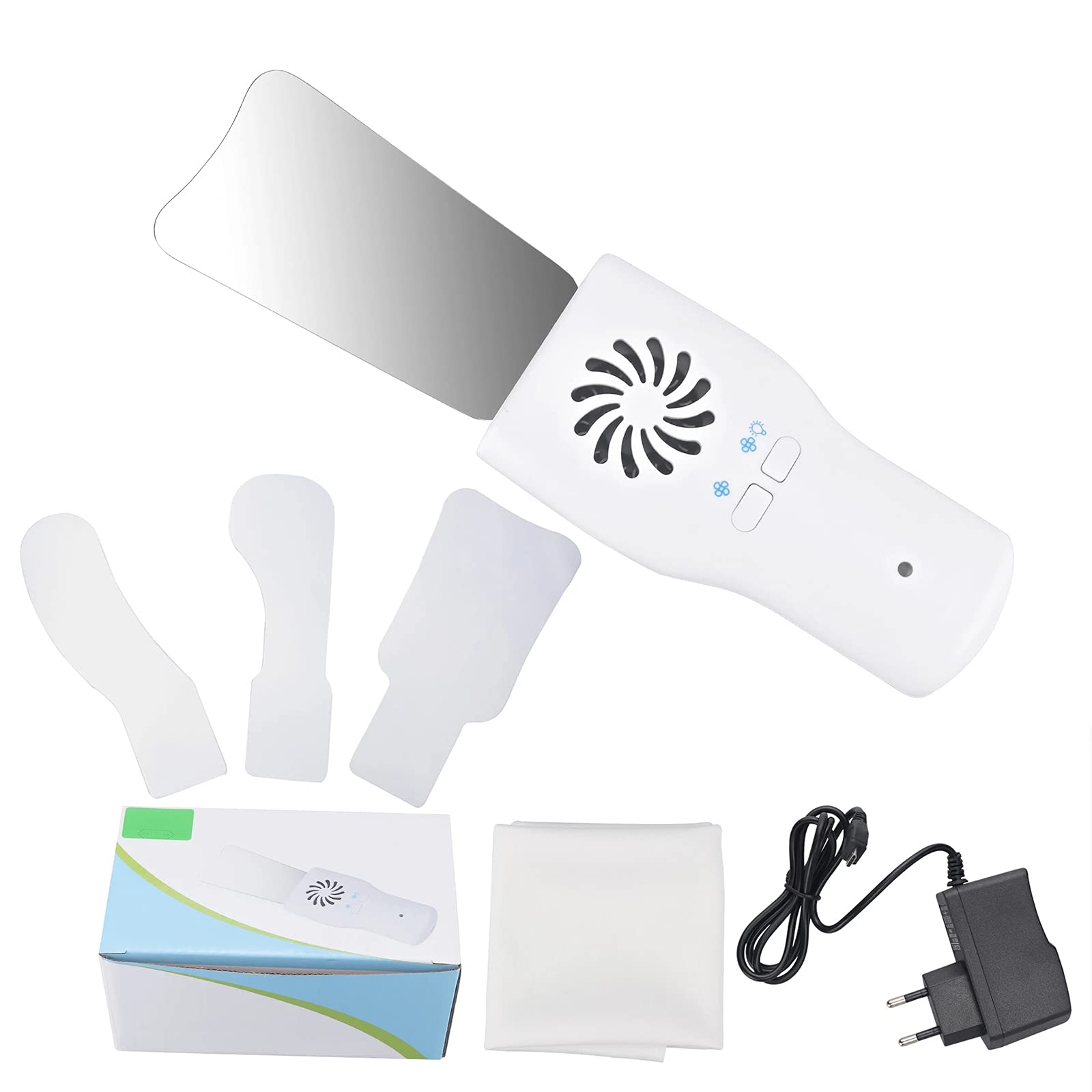 Rechargeable LED Dental Mouth Mirror with Anti-Fog Fan - Oral Inspection Mirror for Dentists & Teeth Cleaning - Perfect for Dental Exams, Home Care & Professional Use