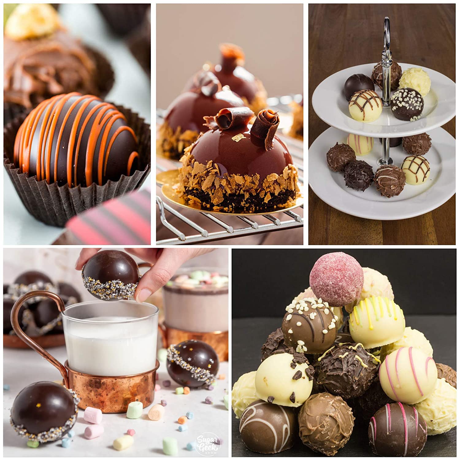 Premium Silicone Hot Chocolate Bomb Mold Set - 2.5
