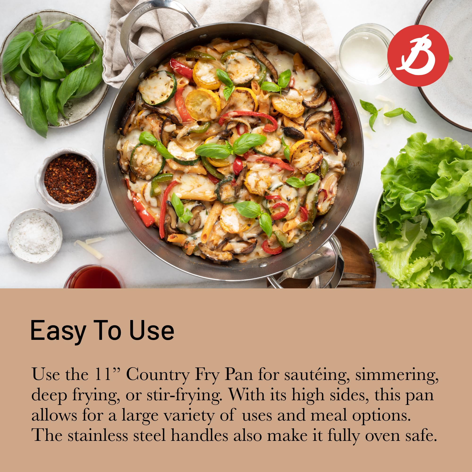 de Buyer MINERAL B Carbon Steel Fry Pan 11