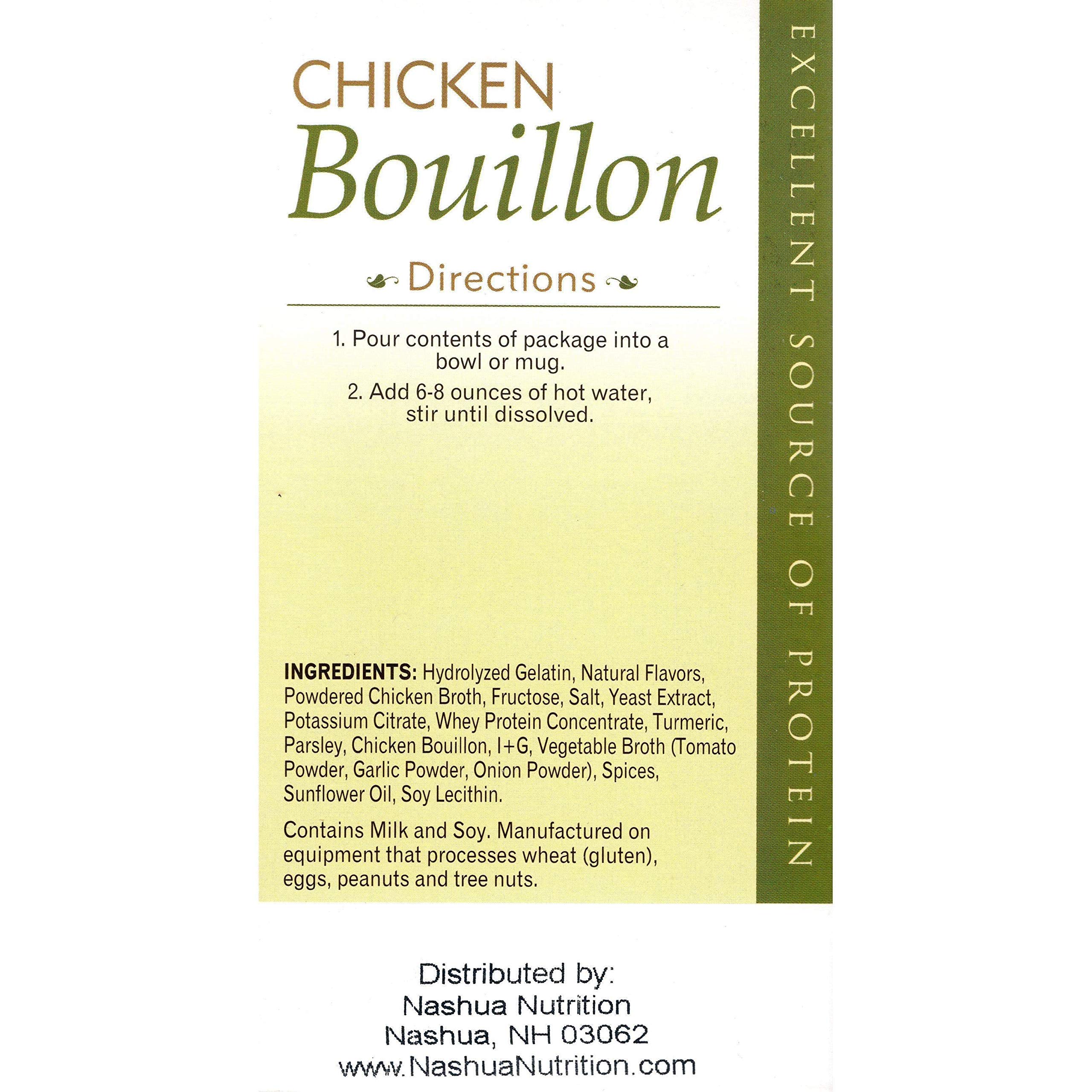 HealthSmart High Protein Chicken Bouillon Soup - 15g Protein, Low Calorie & Low Carb, KETO & Ideal Protein Diet Friendly, Fat Free, Sugar Free (7 Count Box) - Perfect for Weight Loss, Meal Prep & Healthy Lifestyle