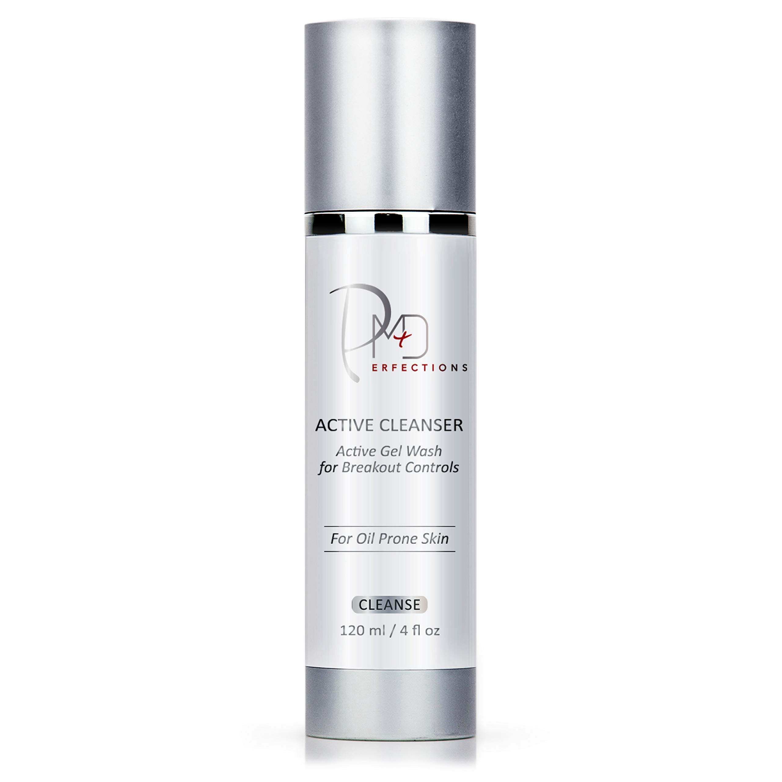 Active Facial Cleanser for Oily & Acne-Prone Skin | Vegan Botanical Face Wash with Breakout Control | Daily Deep Cleansing Gel for Men & Women | Perfect for Morning & Night Skincare Routine