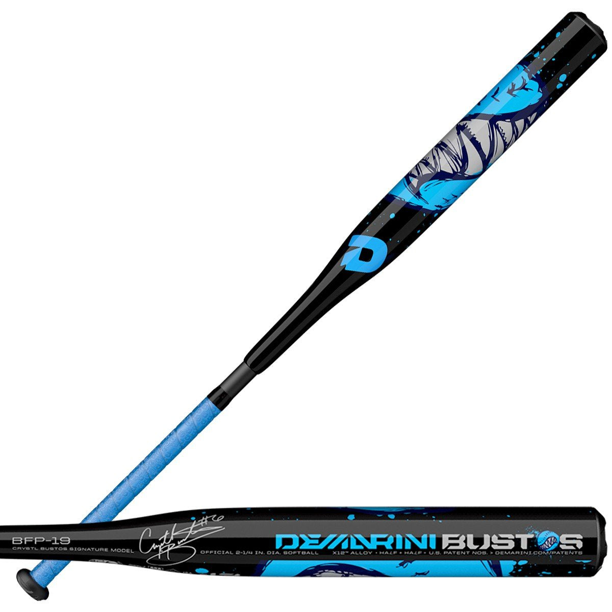 **DeMarini BFP 19 Bustos Signature Fastpitch Softball Bat - Blue, 13