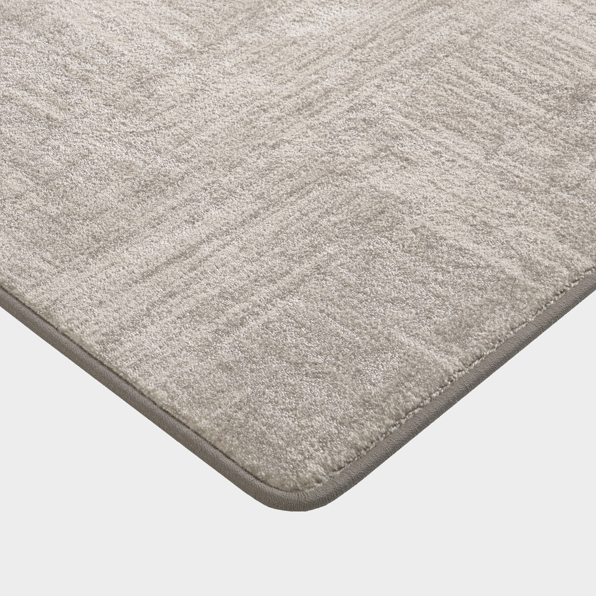 Finch Crosshatch Custom Rug - Light Grey Handmade Modern Area Rug for Living Room, Bedroom & Office Decor
