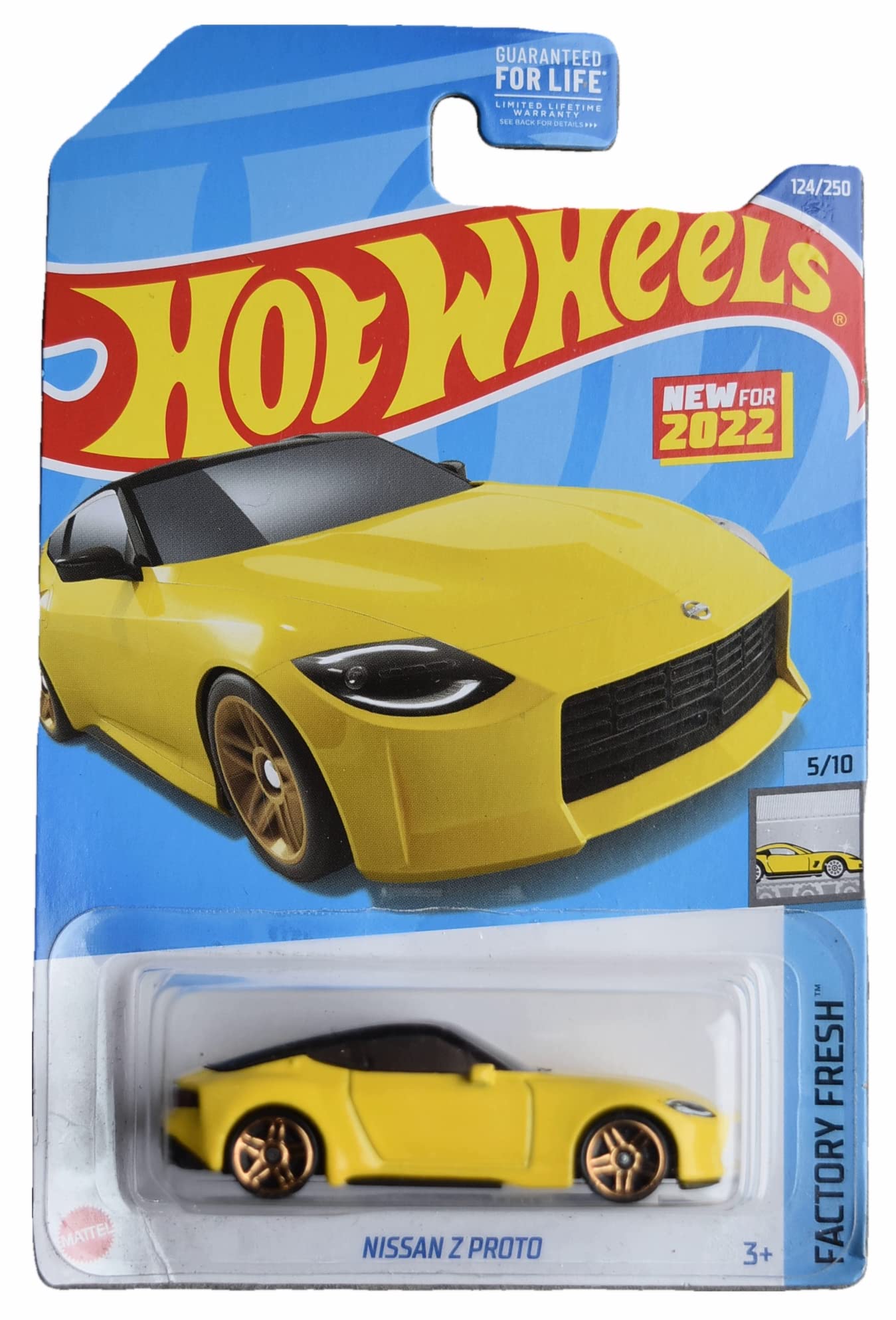 Hot Wheels Nissan Z Proto Diecast Car - 1:64 Scale Factory Fresh Yellow Toy Car for Kids & Collectors - Perfect for Play, Display & Gifting