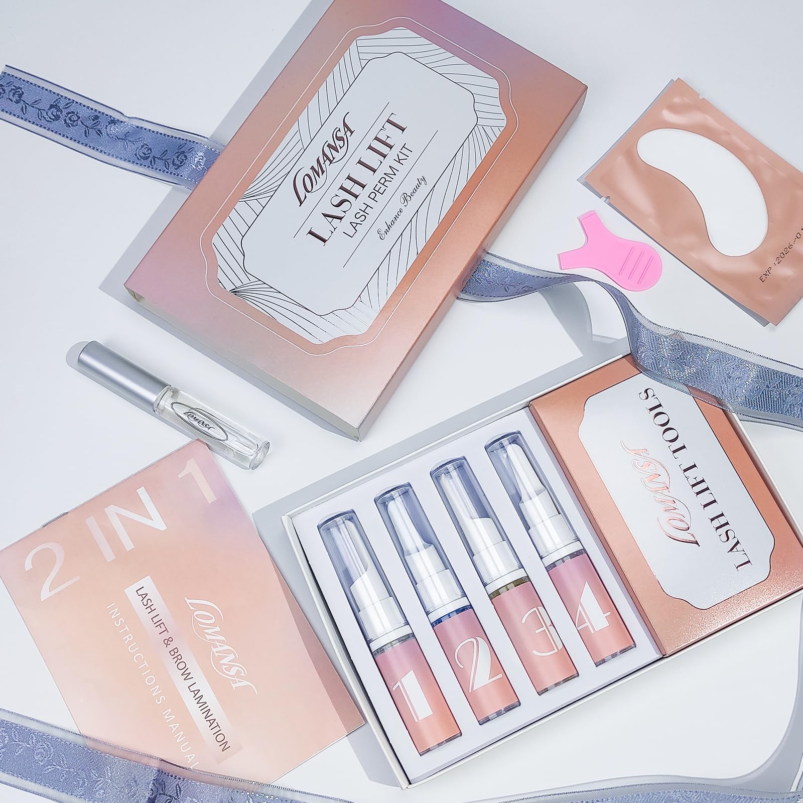 Professional Lash Lift Kit for Eyelash Perm - Instant Curling & Lifting with Detailed Instructions - Perfect for Salon, Home Use & DIY Beauty Treatments